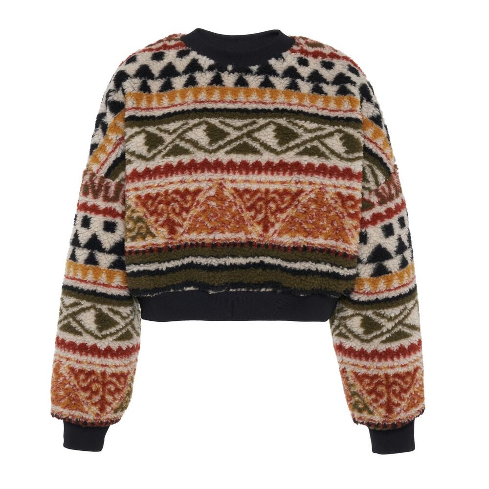 Etro Textured Multicolor Jacquard Knit Sweater Size IT 44 / 8 US